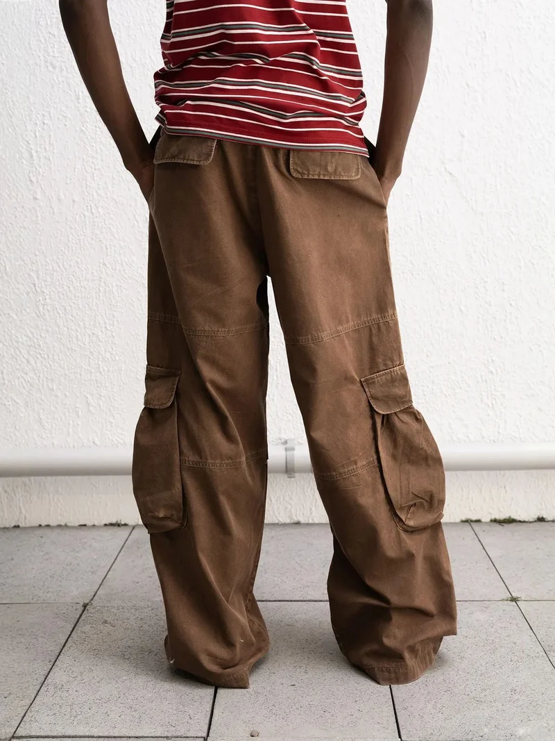 Giesto GIESTO Wide Leg Cargo Pants
